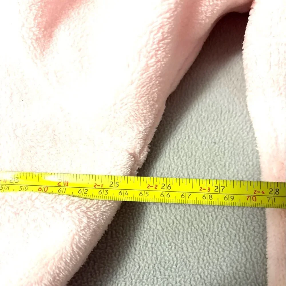 Pink Sonoma Life + Style Intimates Fleece Robe With Star Embroidery & Belted Wai - Picture 8 of 9